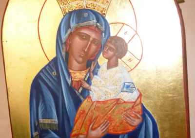 icones religieuses -vierge-couronnee-30x40